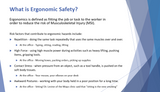 Workplace Ergonomics Training Module