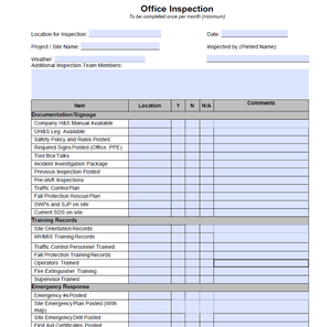 Inspection - Office