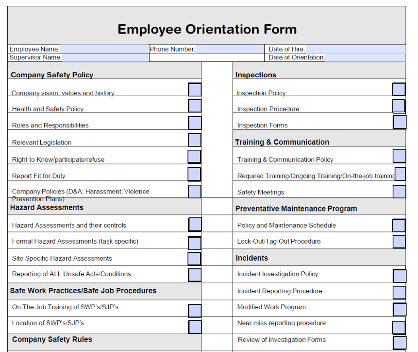 Checklists / Inspections – Tagged 