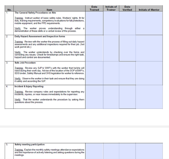 Template - Mentorship Program