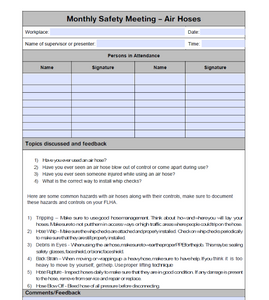 Monthly - Air Hose Safety