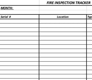 Log - Fire Extinguisher Tracker