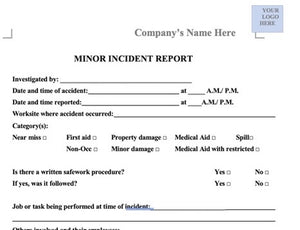 Report - Minor Incident Investigation