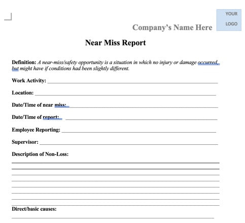 Report - Near Miss